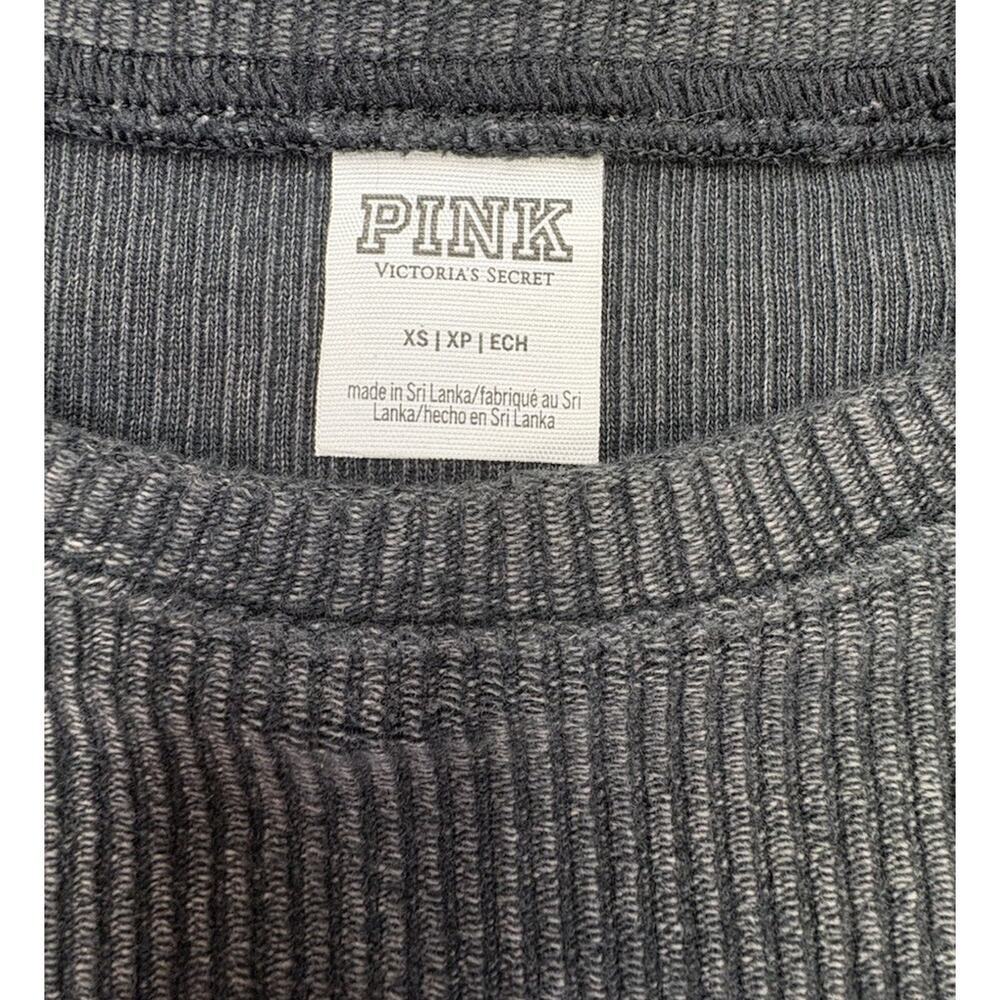 Pink OSU Ohio State Buckeyes Ribbed Campus Crewneck XS Long Sleeve Pullover - Picture 3 of 8